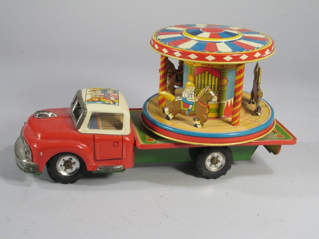 TN Carnival Merry Go Round Truck Japan Tin Litho (1 of 3)