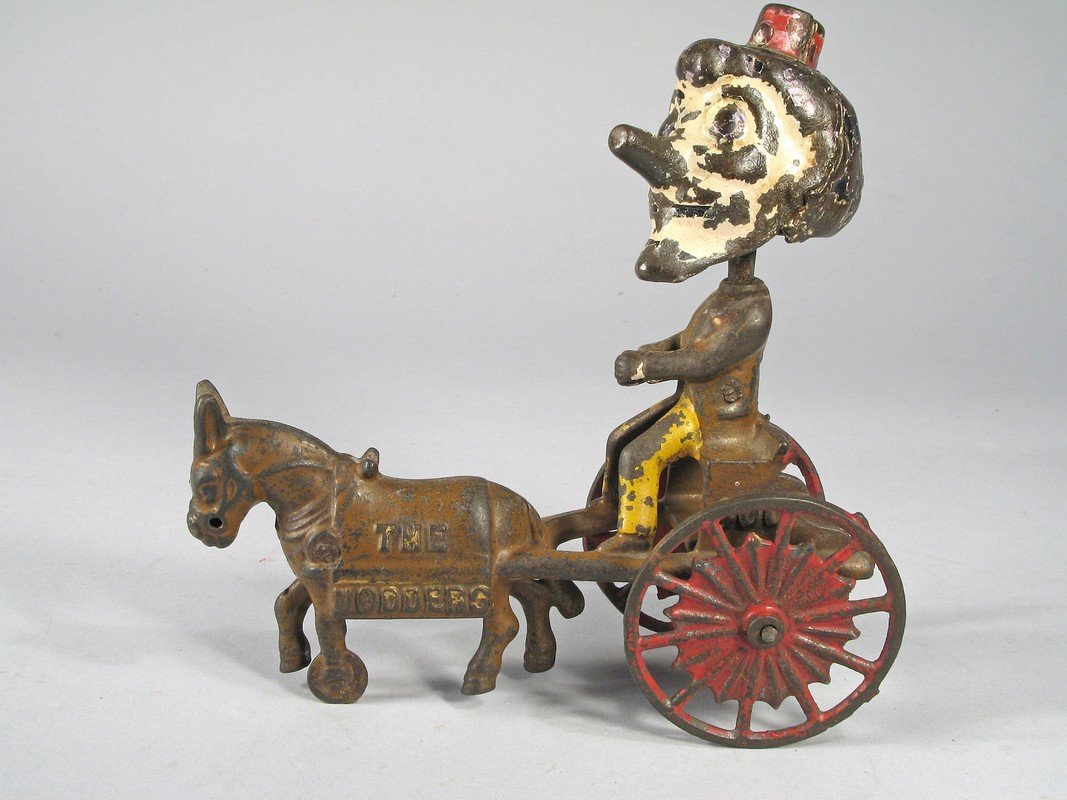 Kenton Cast Iron Alphonse Character Nodder Horse &Wagon (1 of 4)