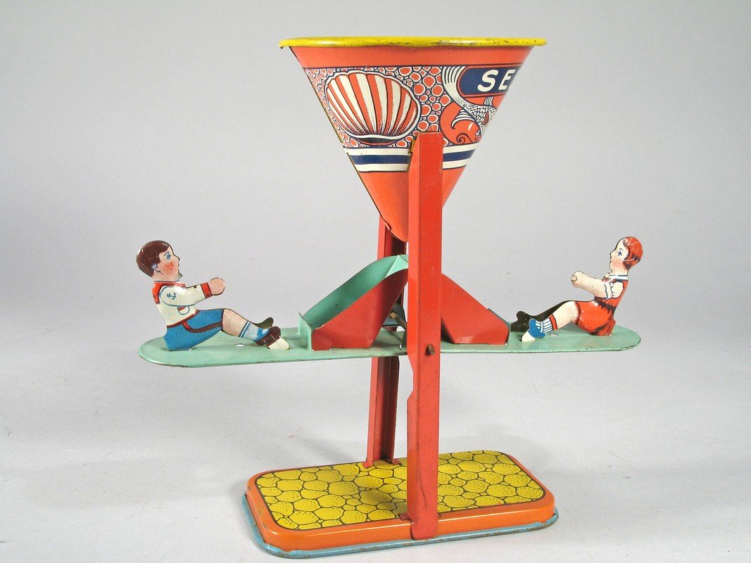 J Chein Tin See Saw Sand Toy (1 of 2)