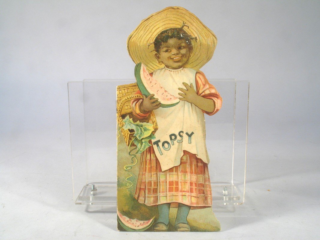 Raphael Tuck Topsey Black Americana Advertising Card: Raphael Tuck Topsey Black Americana Advertising Card, 9 inches