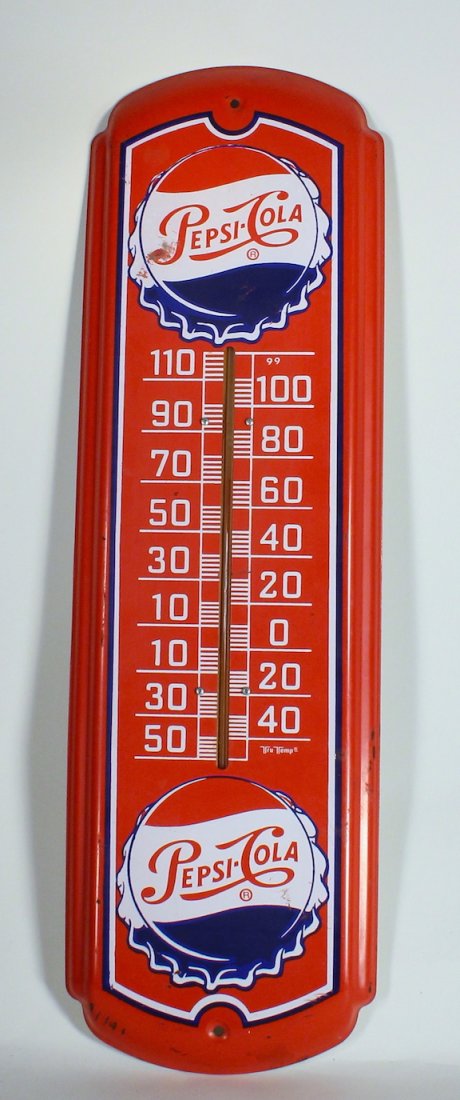 Pepsi Cola Advertising Thermometer (1 of 3)