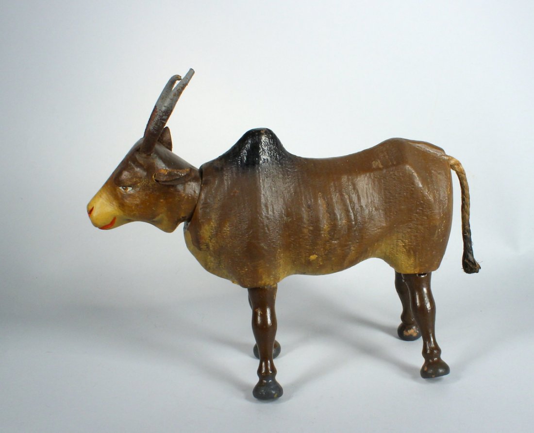 Schoenhut Circus Painted Eye Zebu (1 of 3)