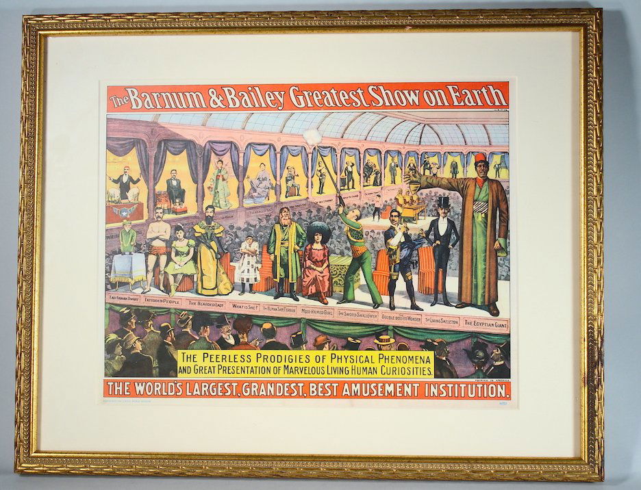 Barnum & Bailey Circus Hall Of Freaks Poster (1 of 3)