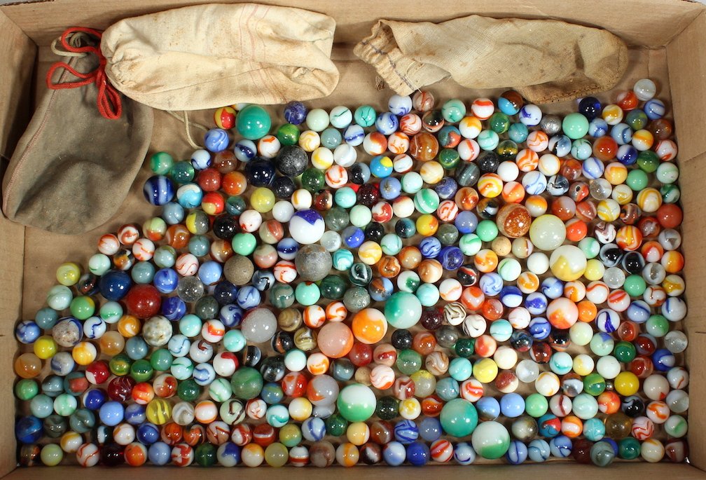 Antique Marble and Shooter Lot (1 of 3)