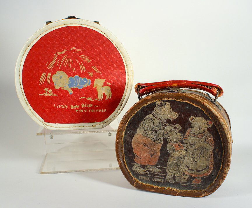 1930s Lunch Pail/Carry Case 3 Little Bears &Boy Blue (1 of 2)