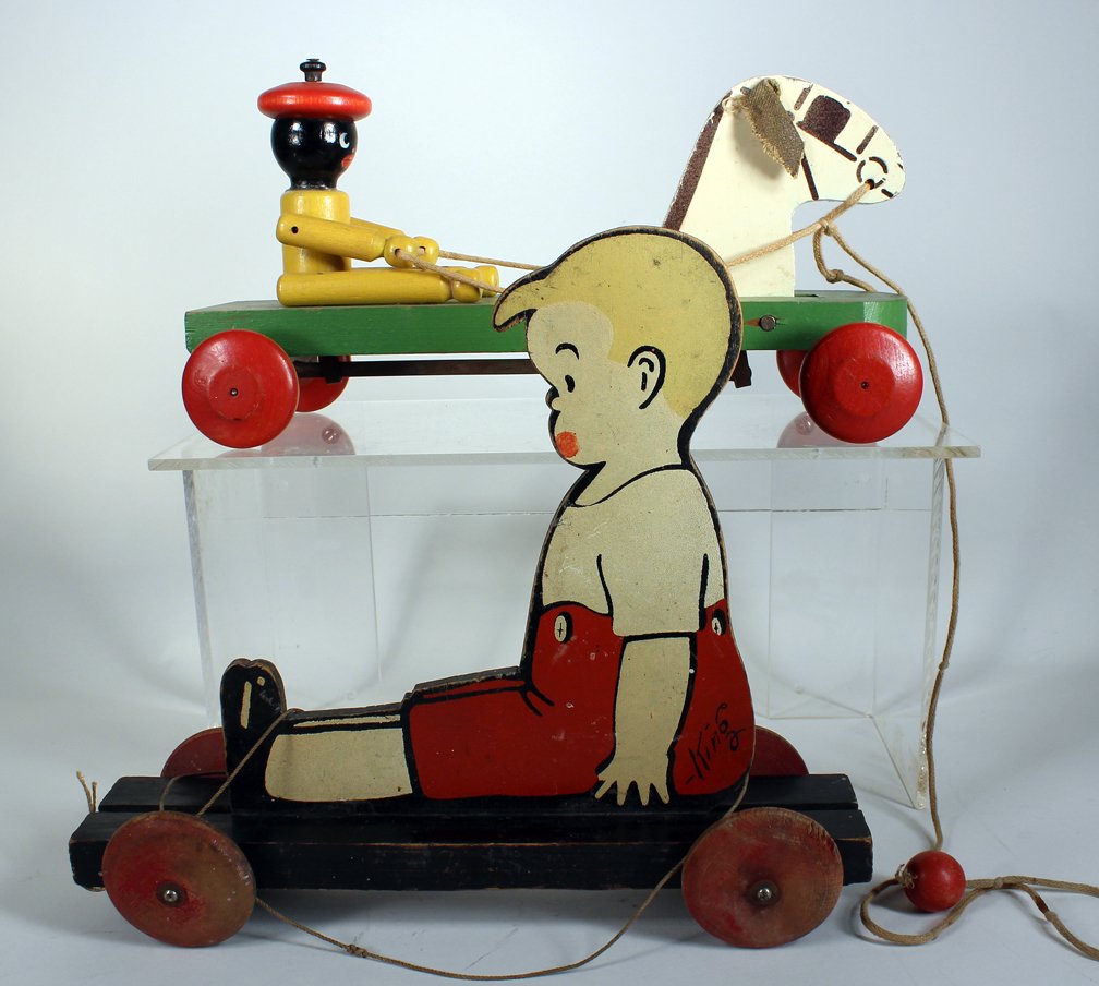 1920s Comic Figure Skeezix & Hustler Black Driver (1 of 2)