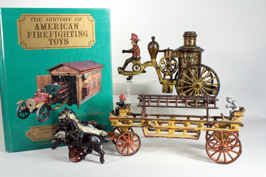 Cast Iron Fire Fighting Toys and Book (1 of 2)