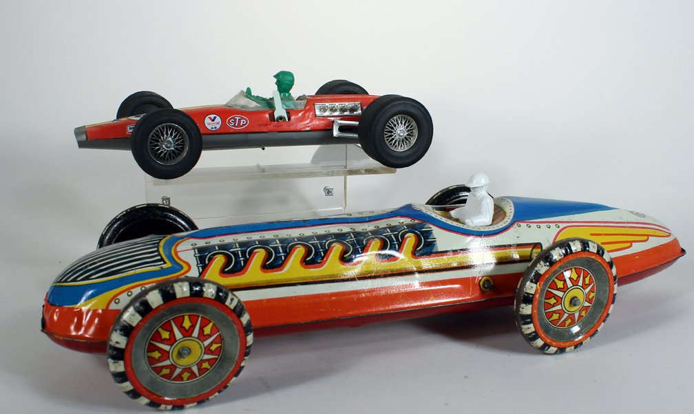Large Marx Indy Racer and Japan Tin Race Car (1 of 2)