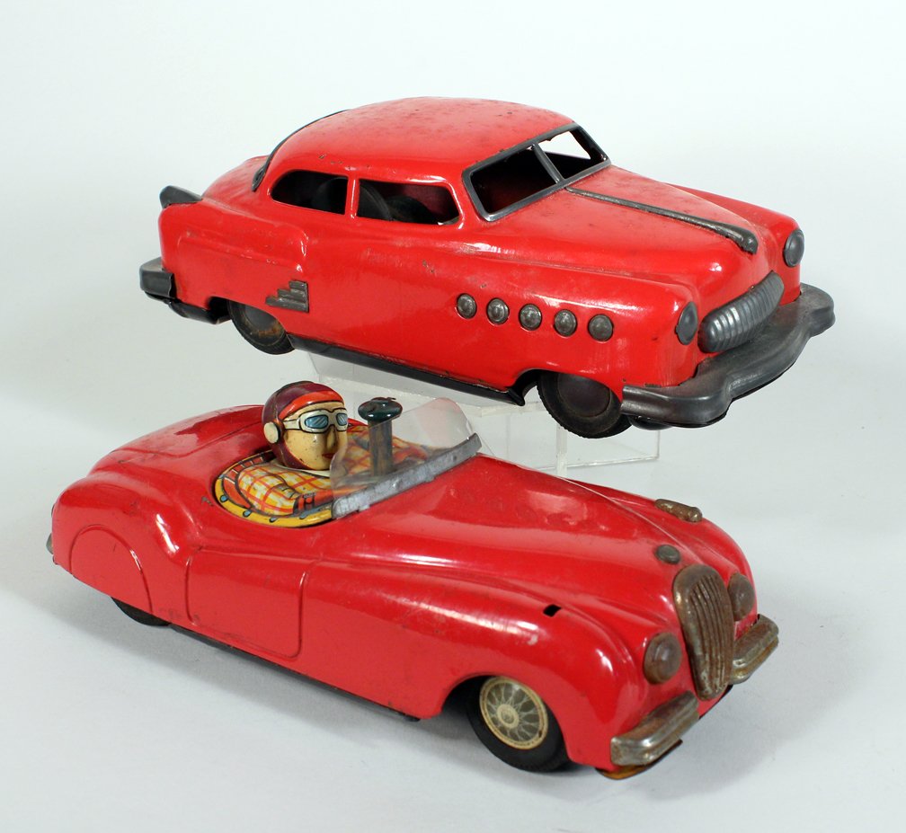 Japan Tin Buick and Jaguar with Driver (1 of 2)