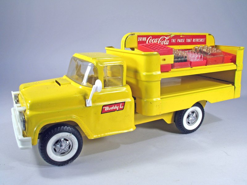 Buddy L Coke Truck Pressed Steel: Buddy L Coke Truck Pressed Steel, 15 inches