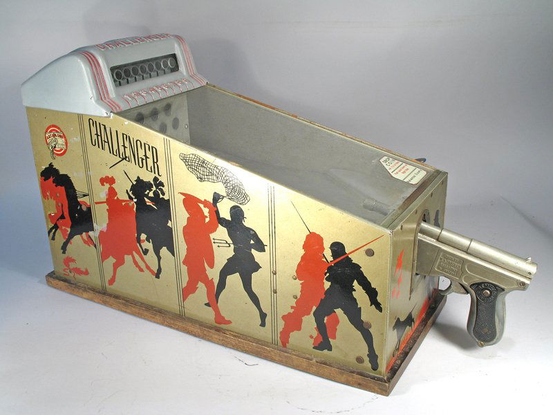 Challenger Shooting Gallery, ABT Mfg, Table Top Coin Op (1 of 4)