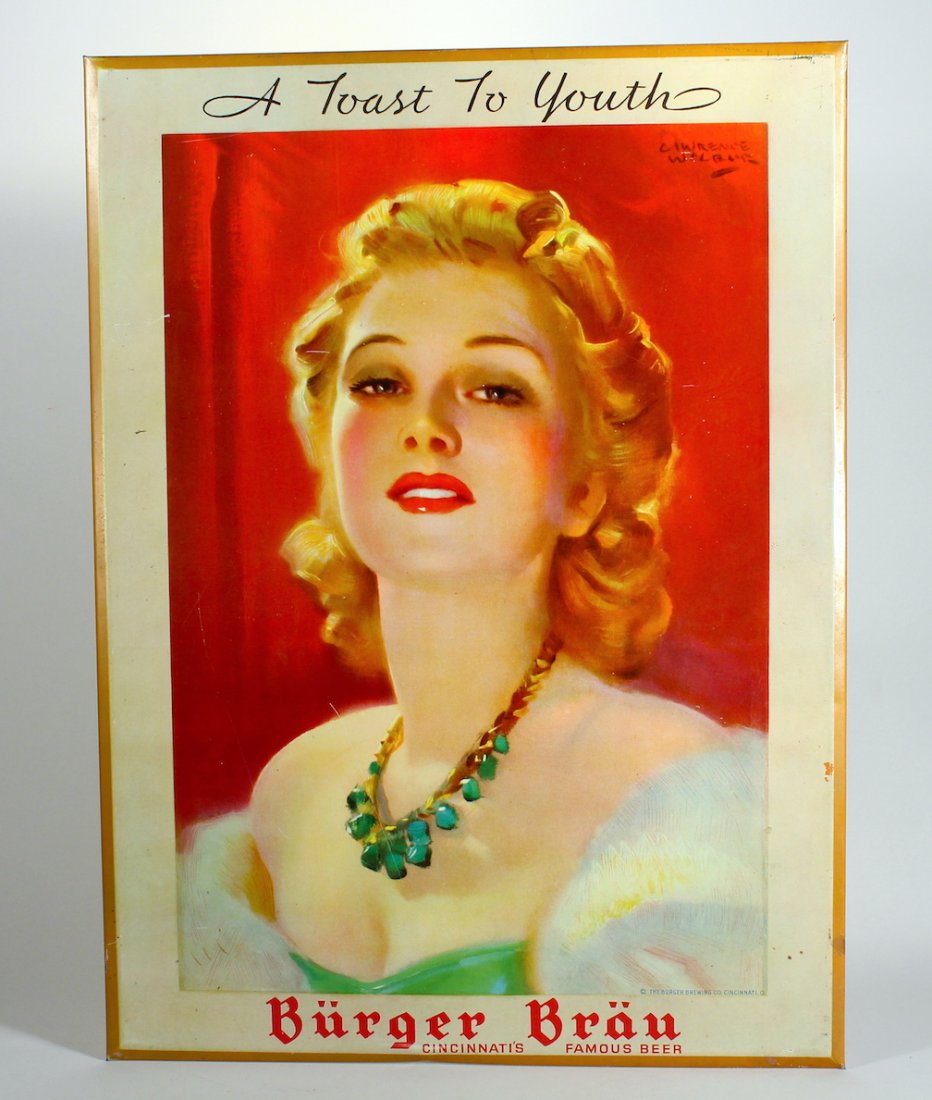 Burger Brau Cincinnati Beer Sign Taste to Youth (1 of 1)