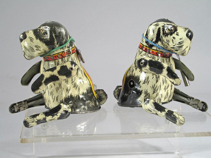 Marx Flippo Dog Tin Litho Wind Up Toy Lot (1 of 2)