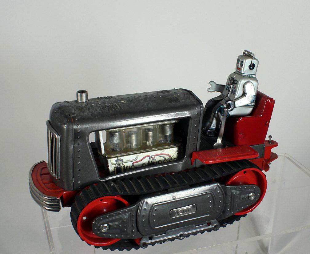Japan Tin Showa Robot on Tractor (1 of 3)