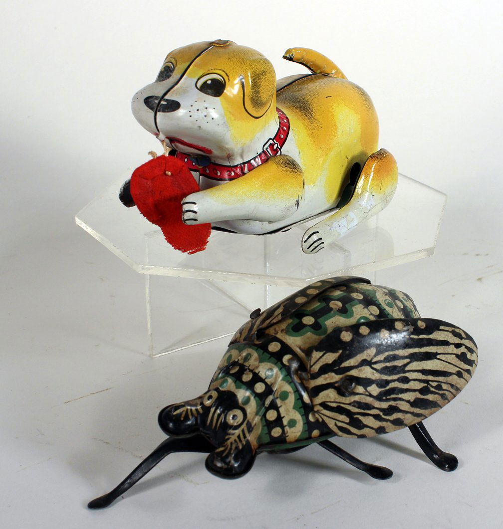 Tin Giant Bug and Japan Tin Puppy (1 of 3)