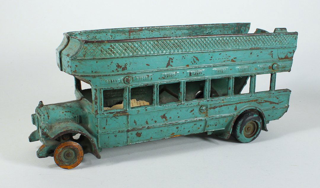 1925 Arcade Cast Iron Double Decker Bus Damaged (1 of 4)