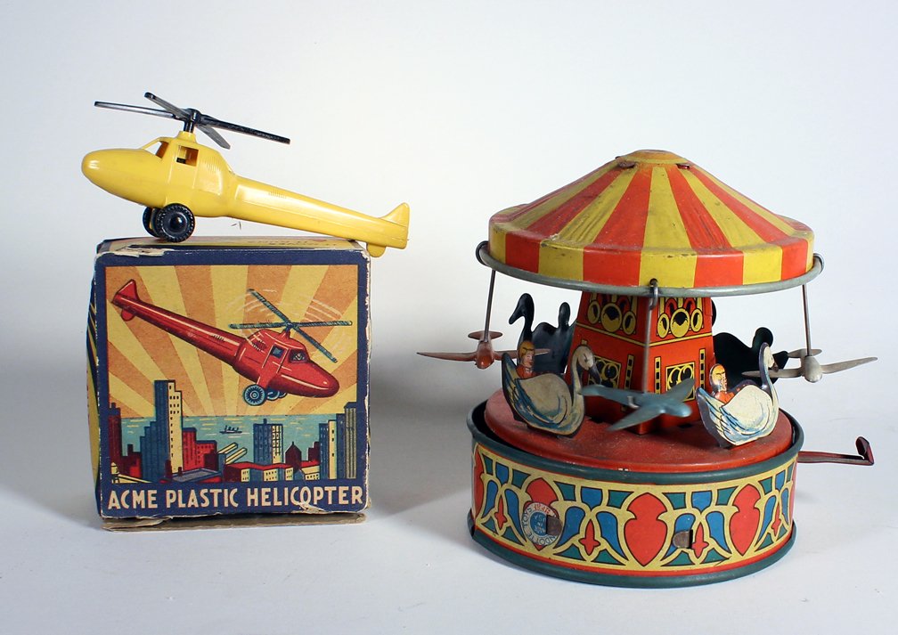 Wyandotte Tin Merry Go Round & Acme Helicopter (1 of 3)