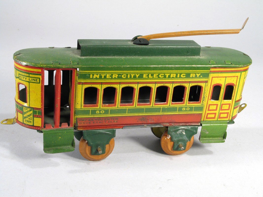 Nonpareil Tin Inter-City Electric Trolley (1 of 2)