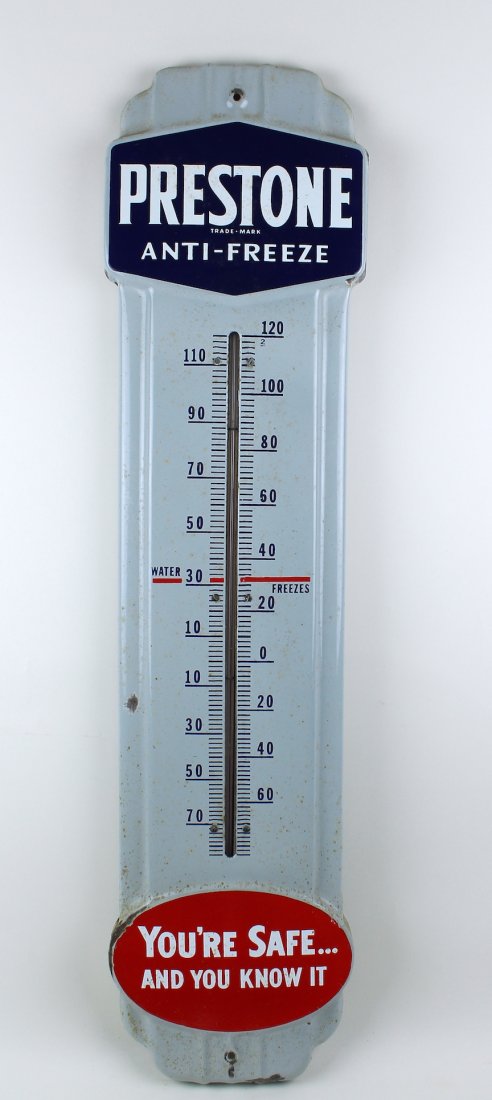 Prestone Antifreeze Advertising Thermometer (1 of 1)