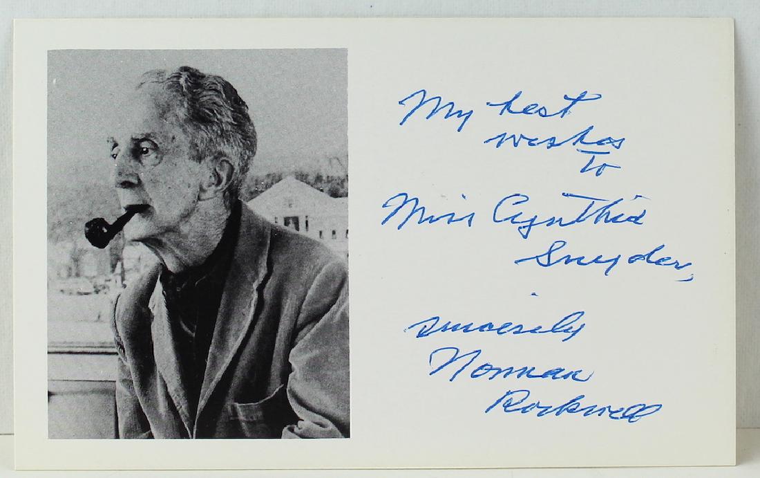 Norman Rockwell Signed Card (1 of 3)