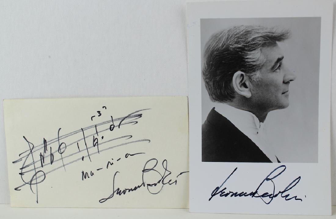 Leonard Bernstein Signed Photo & Maria Music (1 of 2)