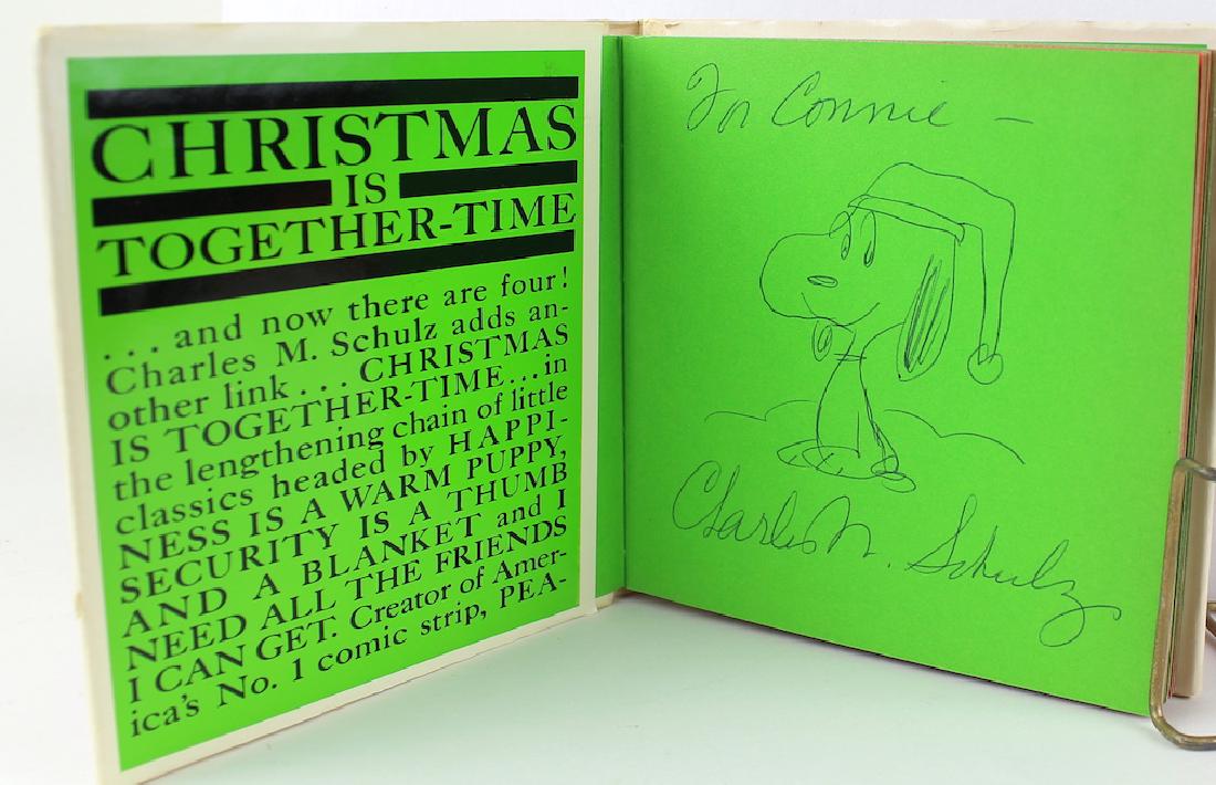 Charles Schulz Book with Added Drawing & Signature (1 of 4)