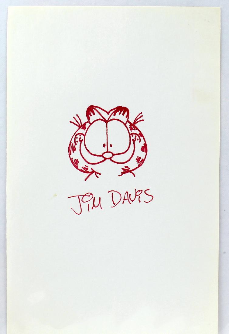 Jim Davis Autograph & Garfield Drawing (1 of 1)