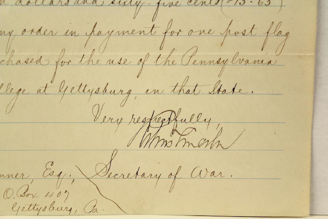 Robert Todd Lincoln Secretary of War Signature (1 of 3)