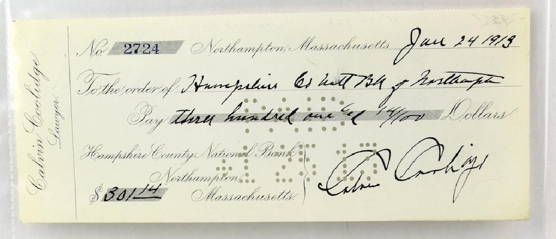 Calvin Coolidge 30th President Signature (1 of 1)