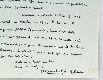 Earl Mountbatten Of Burma Signed Letter Killed By Ira Mar 05 2017 American Antique Auctions In Nj
