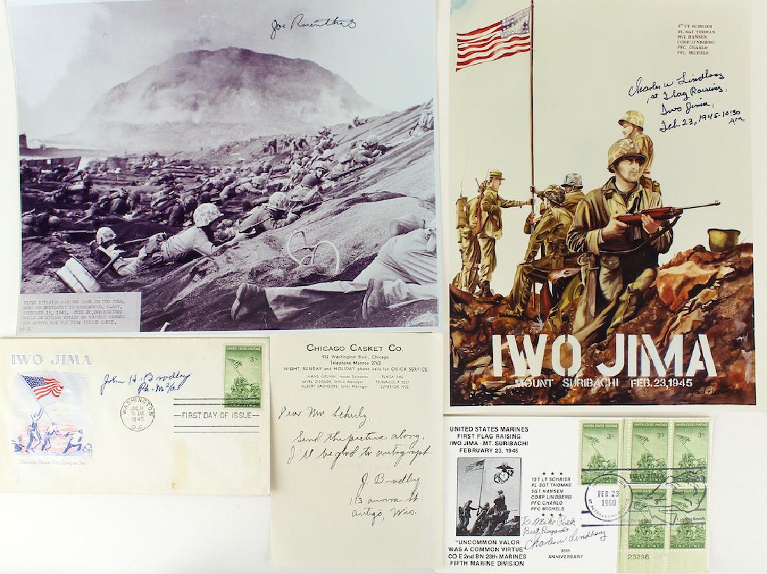 WWII Iwo Jima Flag Raiser Soldier Signatures (1 of 1)