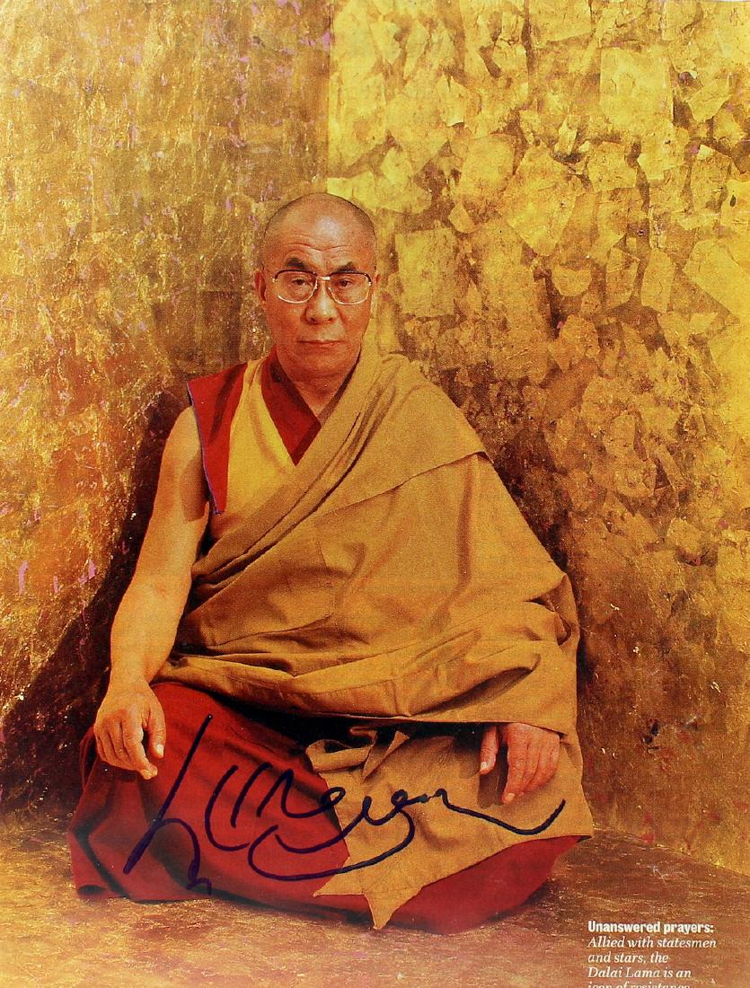 Dalai Lama Signed Picture (1 of 2)