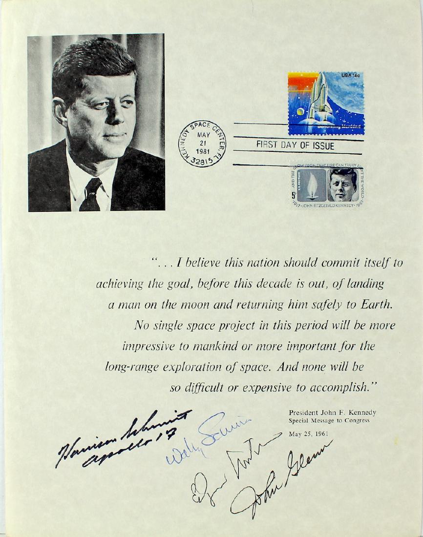 Astronaut John Glenn, Wally Schirra, Edgar Mitchell & (1 of 2)