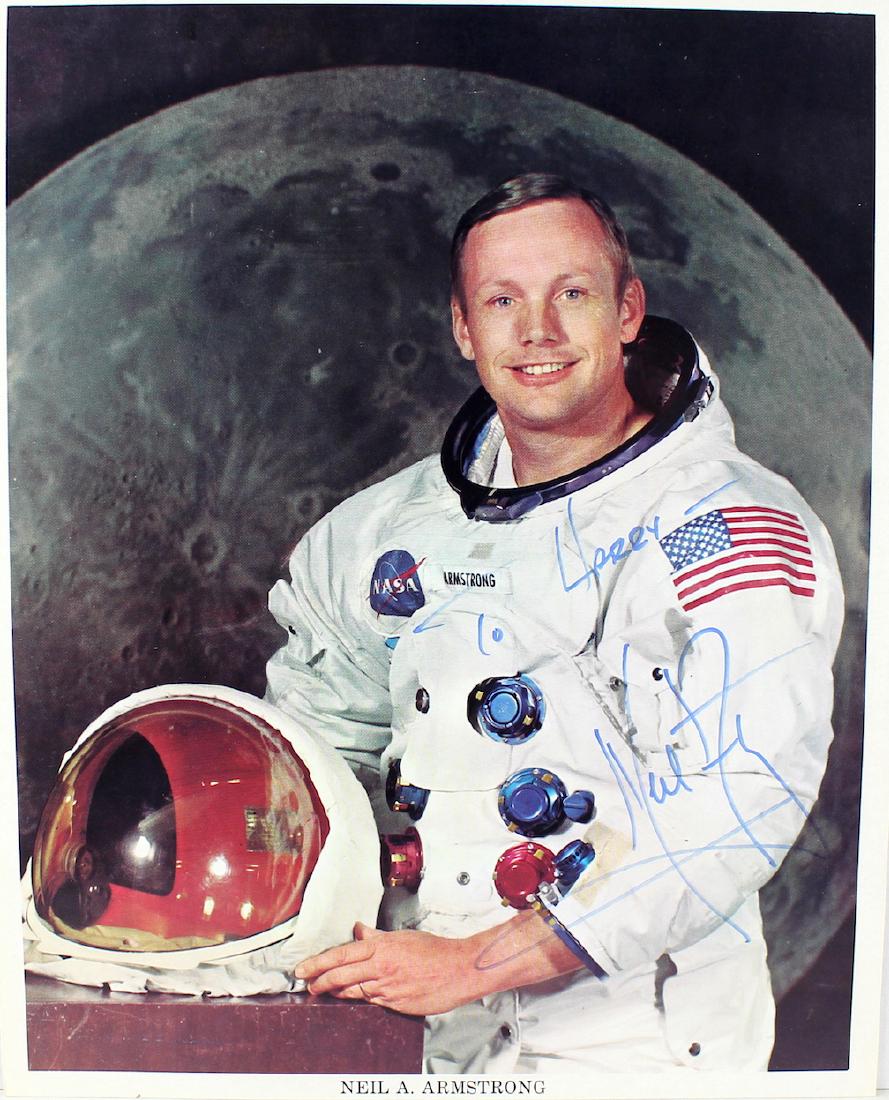 Neil Armstrong First Astronaut on the Moon Signed Photo (1 of 1)