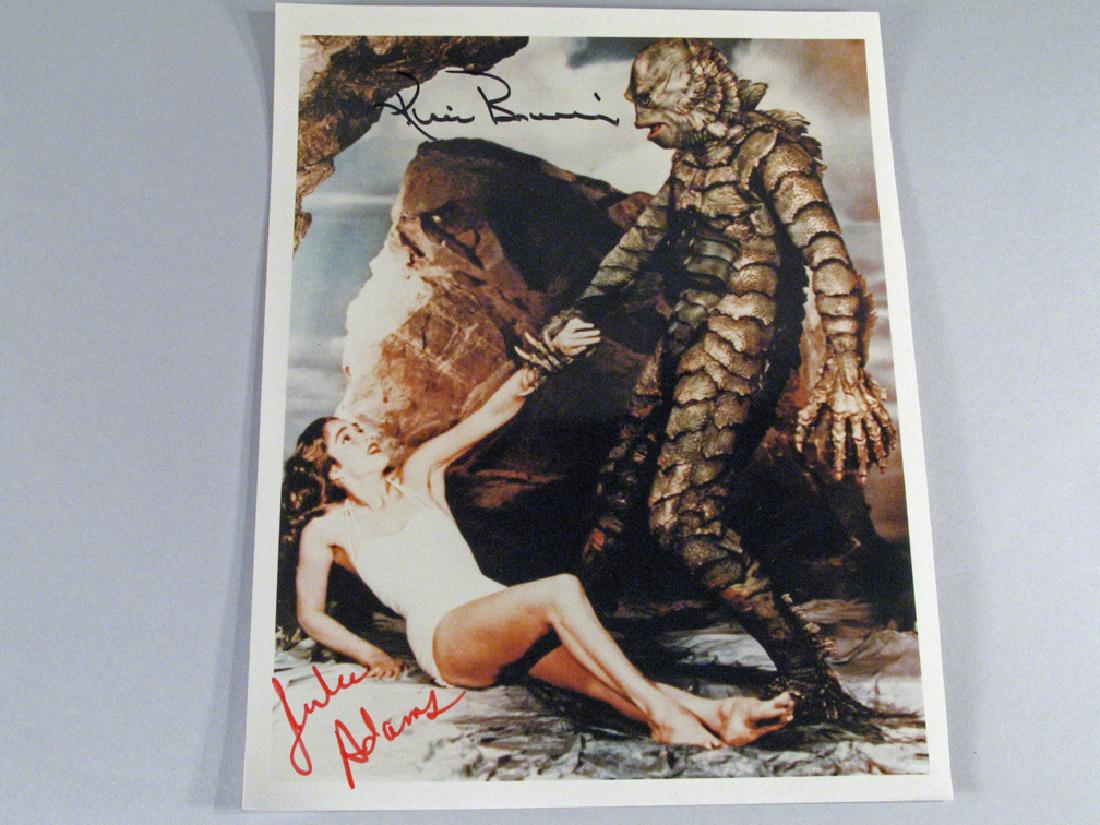 Creature From Black Lagoon Autograph , Ricou Browning,: Creature From Black Lagoon Sci Fi, Ricou Browning, Julie Adams, 8 x 10 glossy