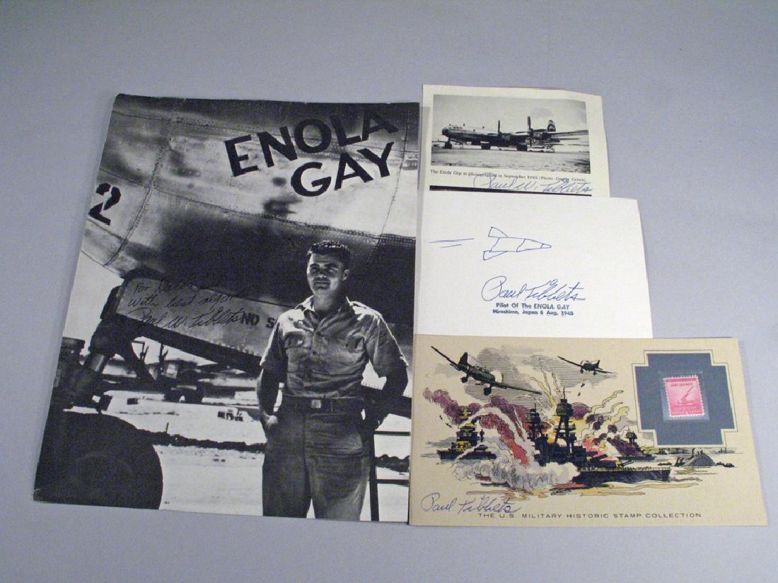 Paul Tibbits Enola Gay 1945 Hiroshima Autograph Lot (1 of 5)
