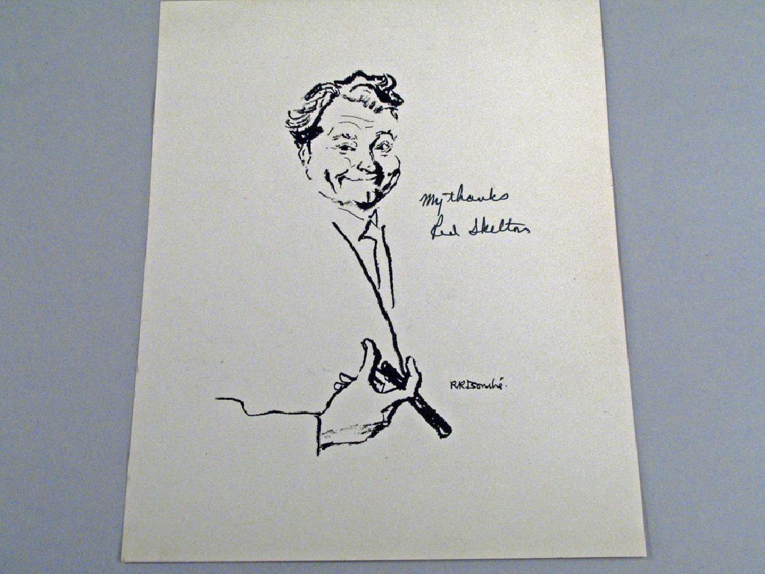 Red Skelton Artist Rendition Autograph (1 of 2)