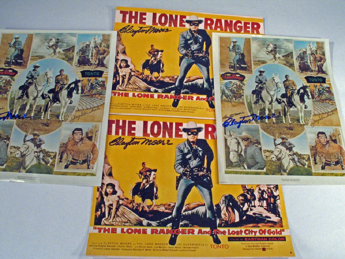 Lone Ranger Clayton Moore Jay Silverheels Autograph Lot (1 of 4)