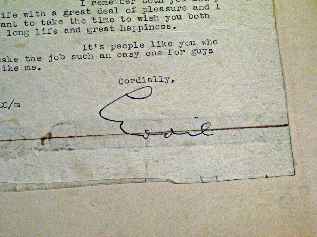 Eddie Cantor Coorespondance Letter Autograph: Eddie Cantor Coorespondance Letter, 1943