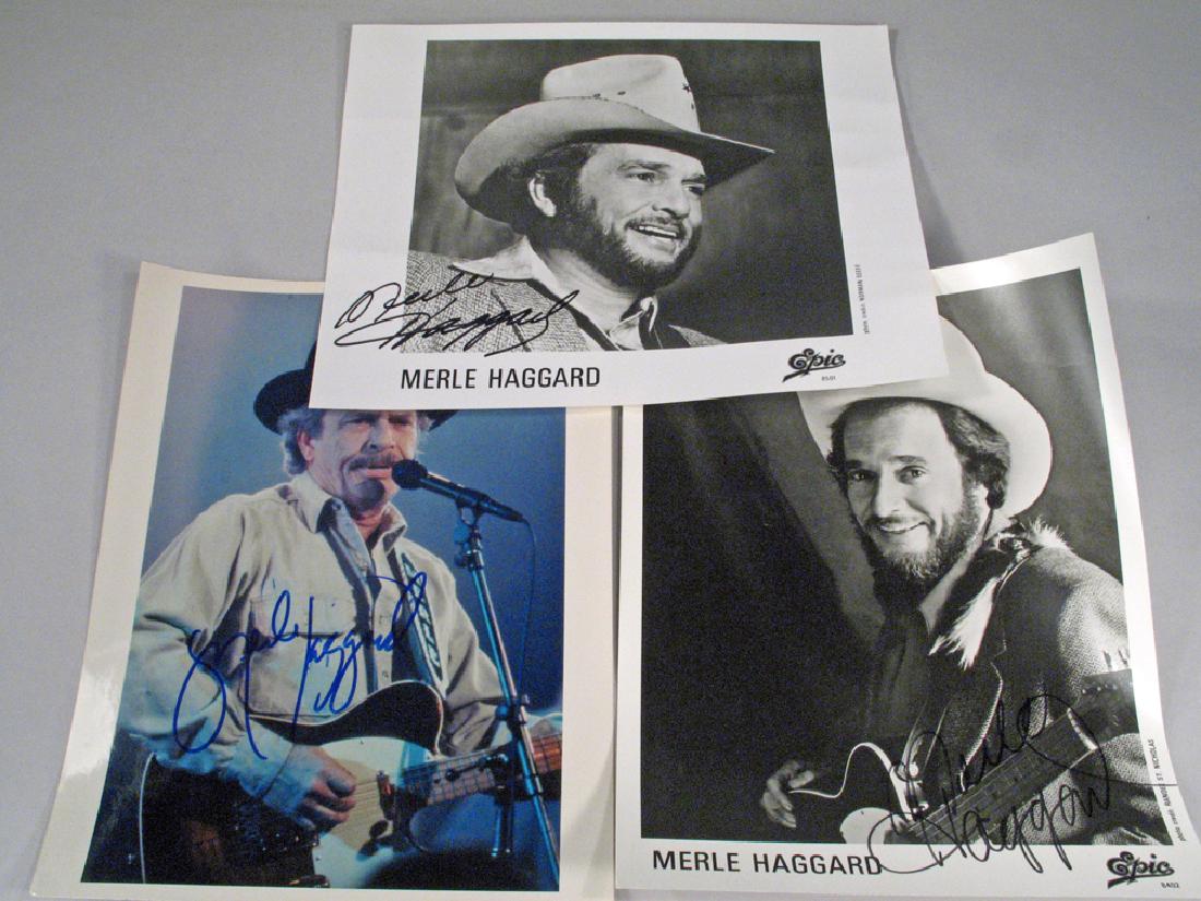 Merle Haggard Photo Glossy's Autograph Lot (1 of 4)