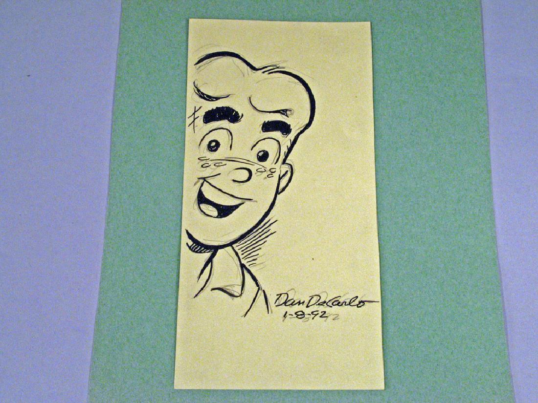 Archie Comics Hand Drawn Dan De Carlo Autograph (1 of 2)