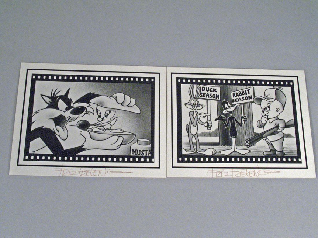 Fritz Freleng Warner Brothers Postcards: Fritz Freleng Warner Brothers Postcards, two paper stock