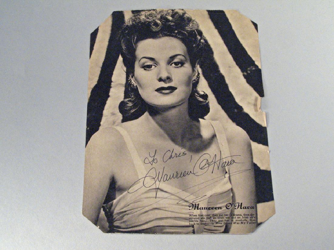Maureen O Hara 1950's Movie Legend Autograph (1 of 2)