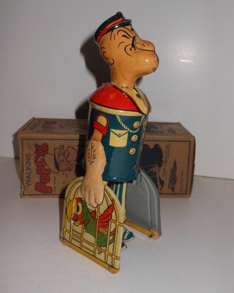 MARX WALKING POPEYE WIND-UP TOY: King Feature Syndicate, in original box.
