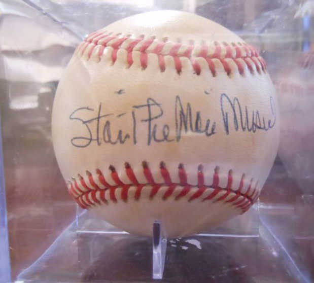 STAN MUSIAL SIGNED BASEBALL: inscribed "The Man" and JSA authenticated.
