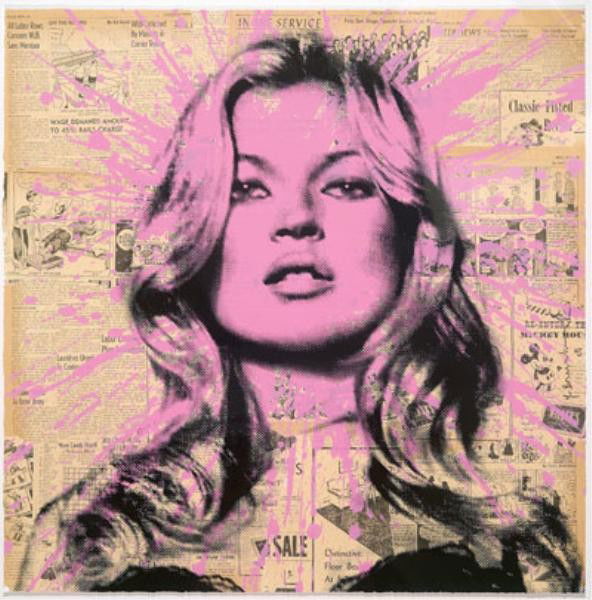 MR. BRAINWASH (THIERRY GUETTA), FRENCH (B. 1966): COVER GIRL - KATE MOSS, 2010, 47/95, numbered lower left, signed right, framed. 35 3/4 x 35 3/4 inches