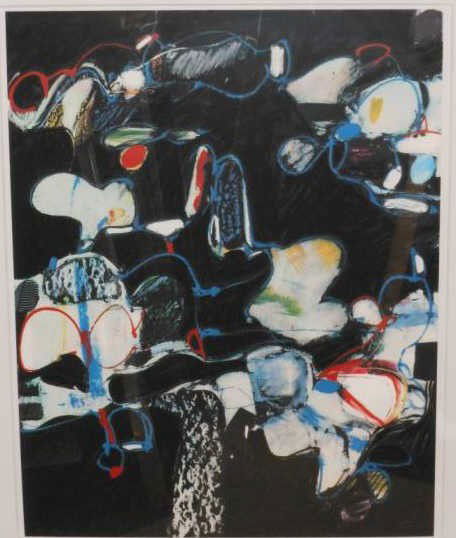 ERNEST TROVA, AMERICAN (1927-2009): CODA, 1996, color silkscreen, artist proof 1/20, published by Lococo Mulder, framed. 24 x 19 inches