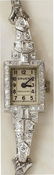 1211: ART DECO DIAMOND WATCH GRUEN