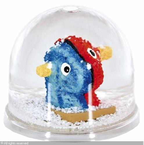 JEFF KOONS, AMERICAN: LA BEAUTE, AVIGNON, 2000, Split-Rocker, snow globe, Galerie Jerome De Noirmont, Paris. 3 inches