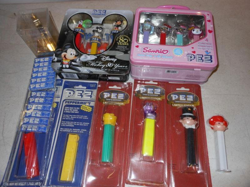 COLLECTION OF LIMITED EDITION PEZ DISPENSERS: Mickey Mouse and Hello Kitty included.